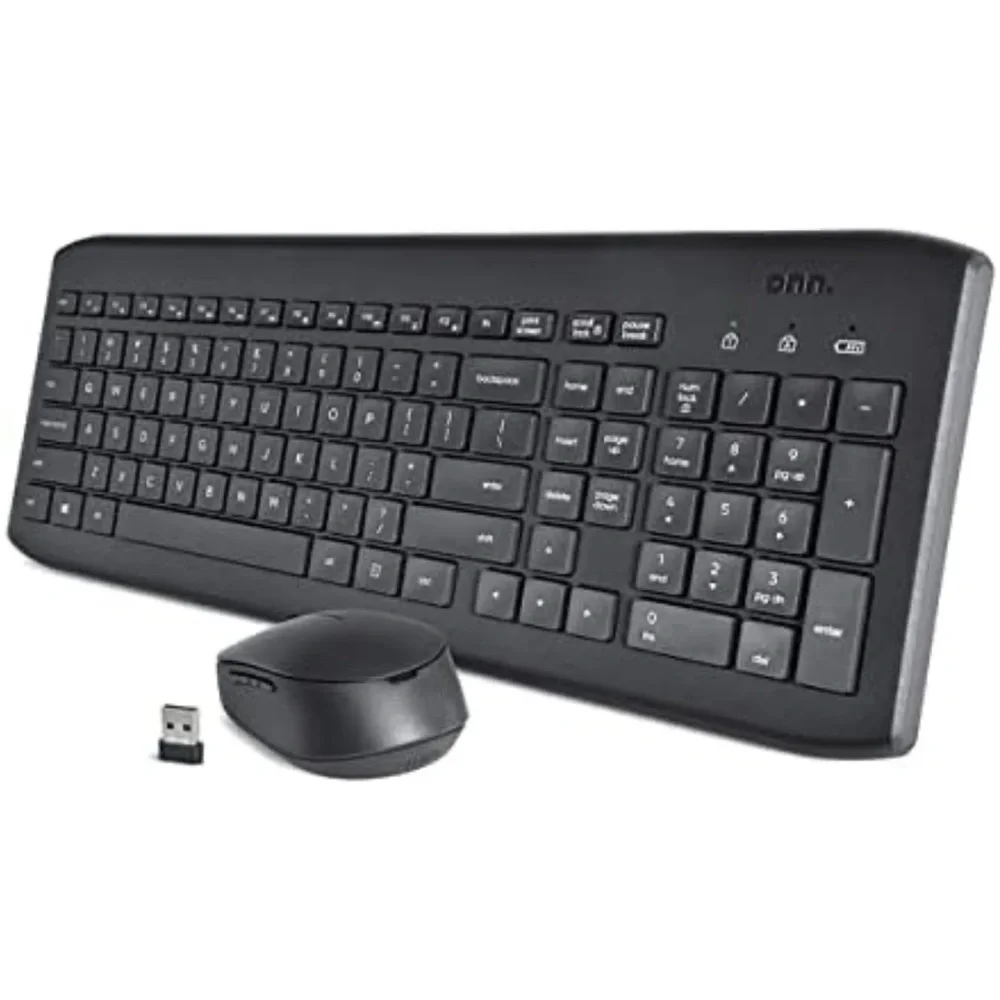 Onn Wireless Keyboard and Mouse with 5 Buttons